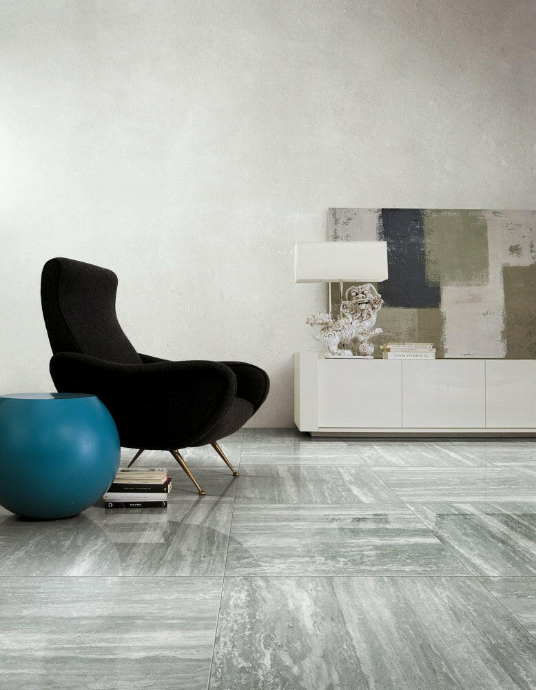 16 X 32 I-Travertini Grey Matte Travertine Look Porcelain Tile-PORCELAIN-Large Format-American Tile Depot