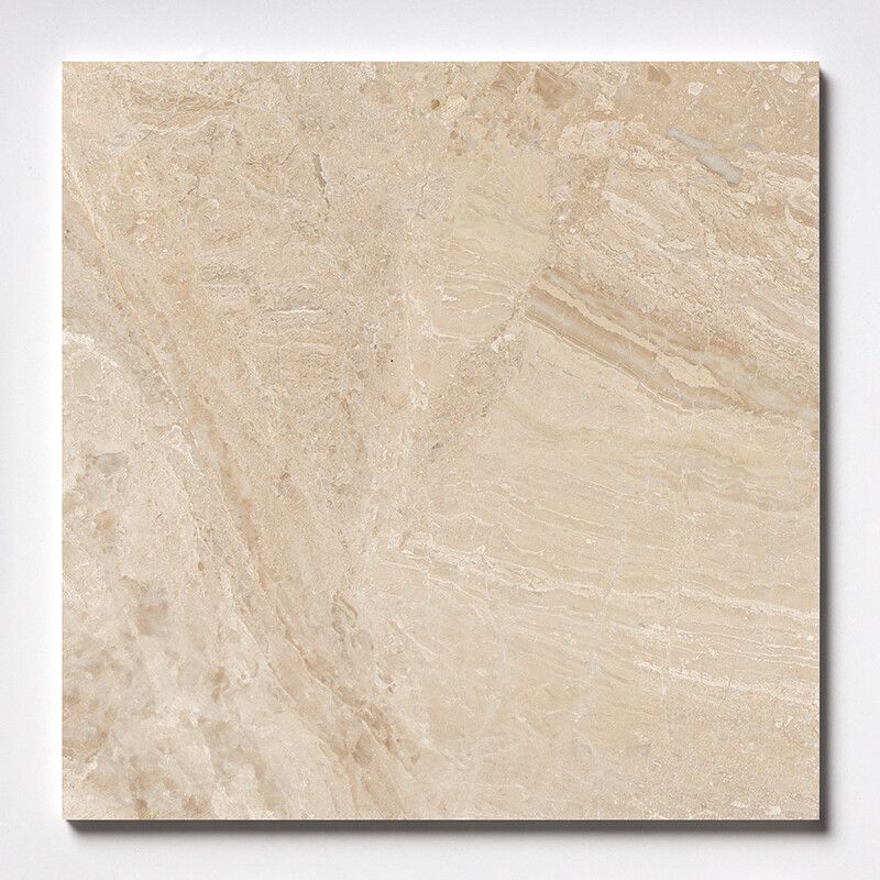 18 X 18 Diano Royal (Queen Beige) Marble Honed Tile-Marble Tile - Large Formate-American Tile Depot