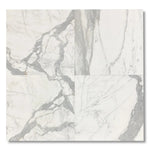 18 X 18 Italian Statuary White Marble Honed Tile-Marble Tile - Large Formate-American Tile Depot