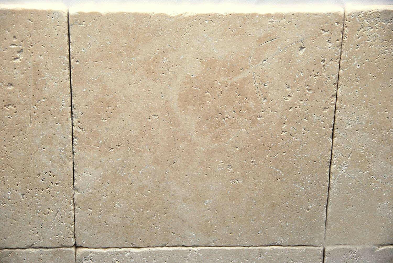 18 X 18 Ivory Travertine Tumbled Field Tile-Travertine Tile - Large Formate-American Tile Depot