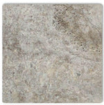 18 x 18 Silver Travertine Tumbled Field Tile-Travertine Tile - Large Formate-American Tile Depot