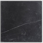 18 X 18 Black Marquina Marble Honed Tile-Marble Tile - Large Formate-American Tile Depot