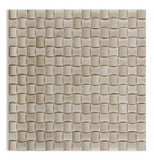 Crema Marfil Marble Honed 3D Small Bread Mosaic Tile