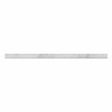 Carrara White Marble Honed 1/2 X 12 Pencil Liner