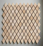 Ivory Travertine 1" Diamond Tumbled Mosaic Tile-Travertine Mosaic-American Tile Depot