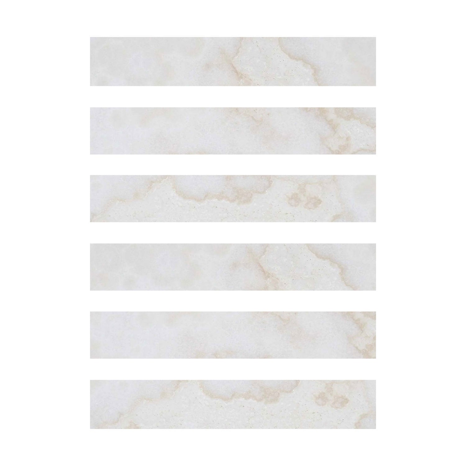 2 X 12 Premium White Onyx CROSS-CUT Polished Field Tile