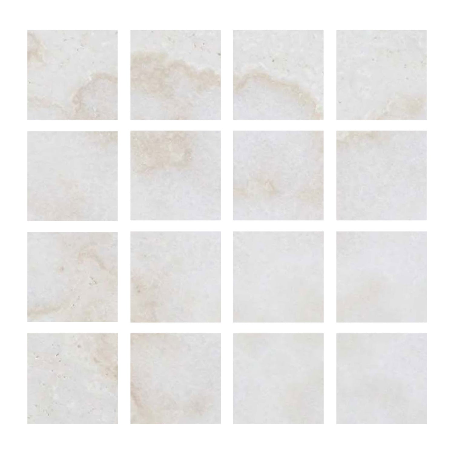 3 X 3 Premium White Onyx CROSS-CUT Polished Field Tile