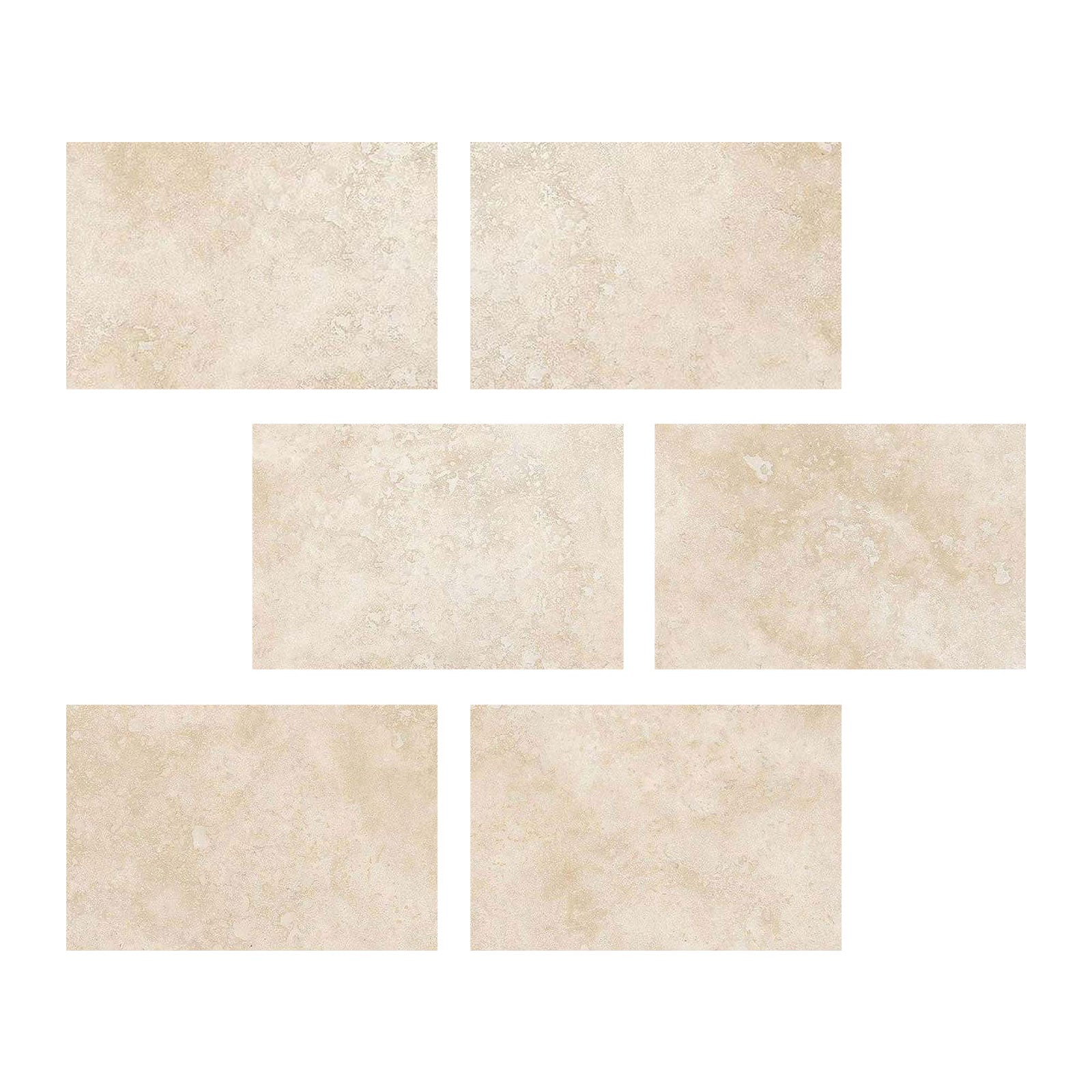 4 X 6 Ivory Travertine Filled & Polished Field Tile