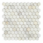 Calacatta Gold Marble Polished 1" Mini Hexagon Mosaic Tile-Marble Mosaic-American Tile Depot