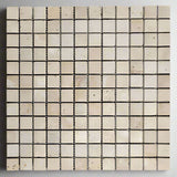 1 X 1 Walnut Travertine Tumbled Mosaic Tile-Travertine Mosaic-American Tile Depot