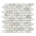 1 X 2 Calacatta Gold Marble Polished Brick Mosaic Tile-Marble Mosaic-American Tile Depot