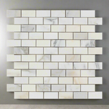 1 X 2 Calacatta Gold Marble Polished Brick Mosaic Tile