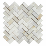 Calacatta Gold Marble Polished 1 x 2 Herringbone Mosaic Tile