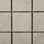 2 X 2 Crema Marfil Marble Polished Mosaic Tile