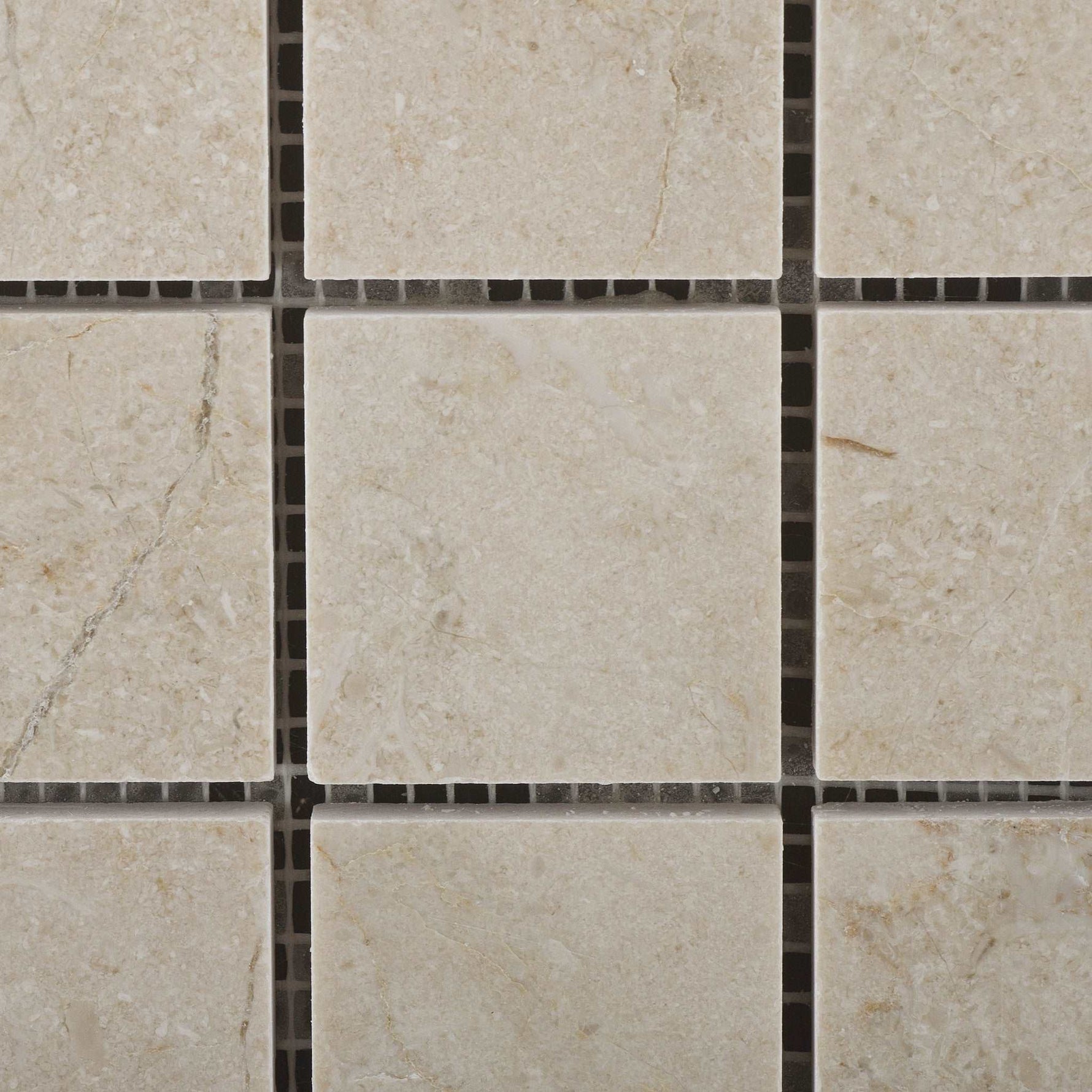 2 X 2 Crema Marfil Marble Polished Mosaic Tile