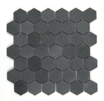 2" Beehive Basalt Hexagon Marble Mosaic Tile-Marble Mosaic-American Tile Depot