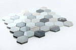 2" Beehive Beach Polished Hexagon Marble Mosaic Tile-Marble Mosaic-American Tile Depot