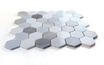 2" Beehive Deep Ocean Polished Hexagon Marble Mosaic Tile-Marble Mosaic-American Tile Depot