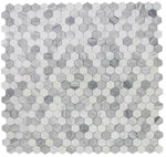 2" Beehive Dusk Honed Hexagon Marble Mosaic Tile-Marble Mosaic-American Tile Depot