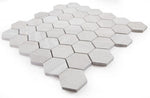 2" Beehive Grey Honed Hexagon Marble Mosaic Tile-Marble Mosaic-American Tile Depot