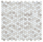 2" Beehive Loft Honed Hexagon Marble Mosaic Tile-Marble Mosaic-American Tile Depot