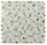 2" Beehive Spring Polished Hexagon Marble Mosaic Tile-Marble Mosaic-American Tile Depot