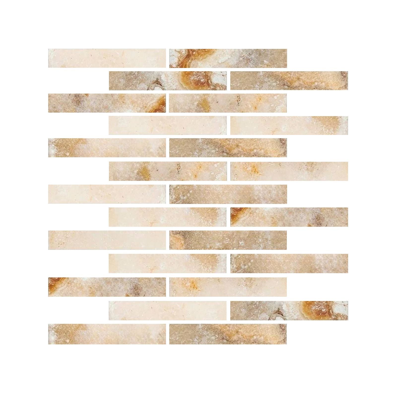 2 X 12 Antico Onyx Travertine Filled & Honed Tile-Travertine Mosaic-American Tile Depot