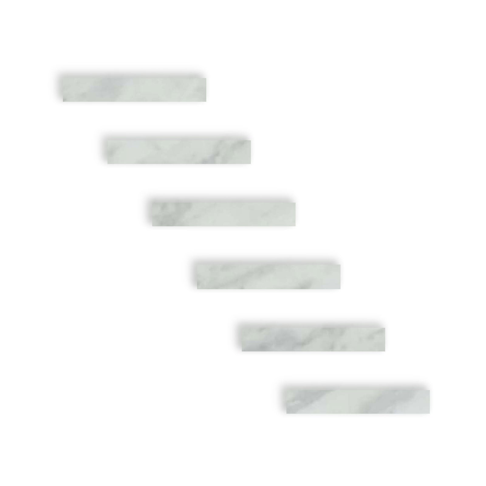 2 X 12 Bianco Venatino (Bianco Mare) Marble Honed Field Tile-Marble Tile-American Tile Depot