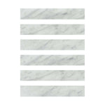 2 X 12 Bianco Venatino (Bianco Mare) Marble Honed Field Tile-Marble Tile-American Tile Depot