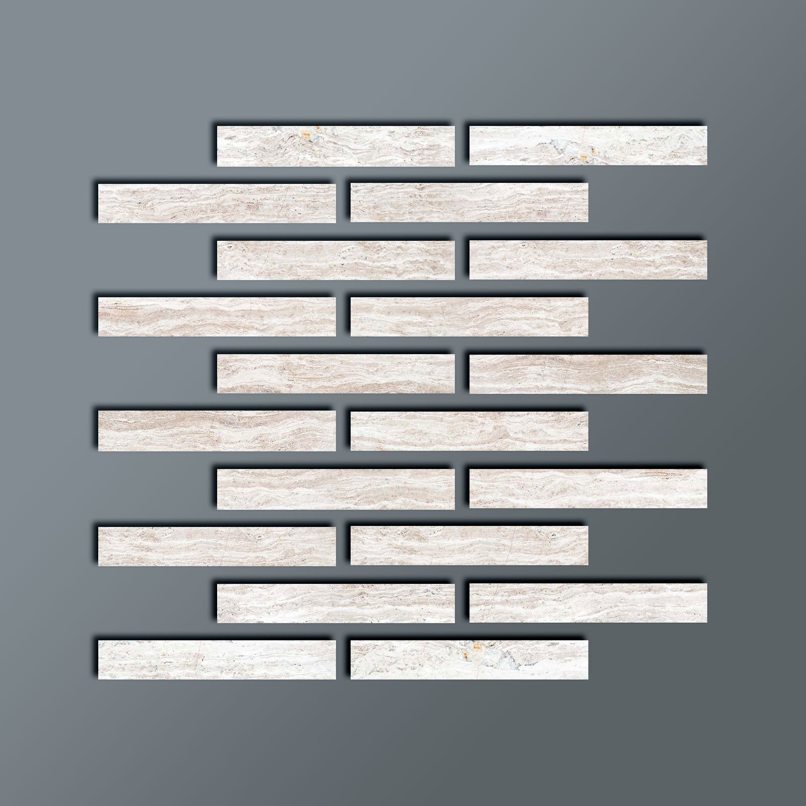 2 X 12 Haisa Light (White Wood / White Oak) Limestone Honed Tile-Limestone Tile-American Tile Depot