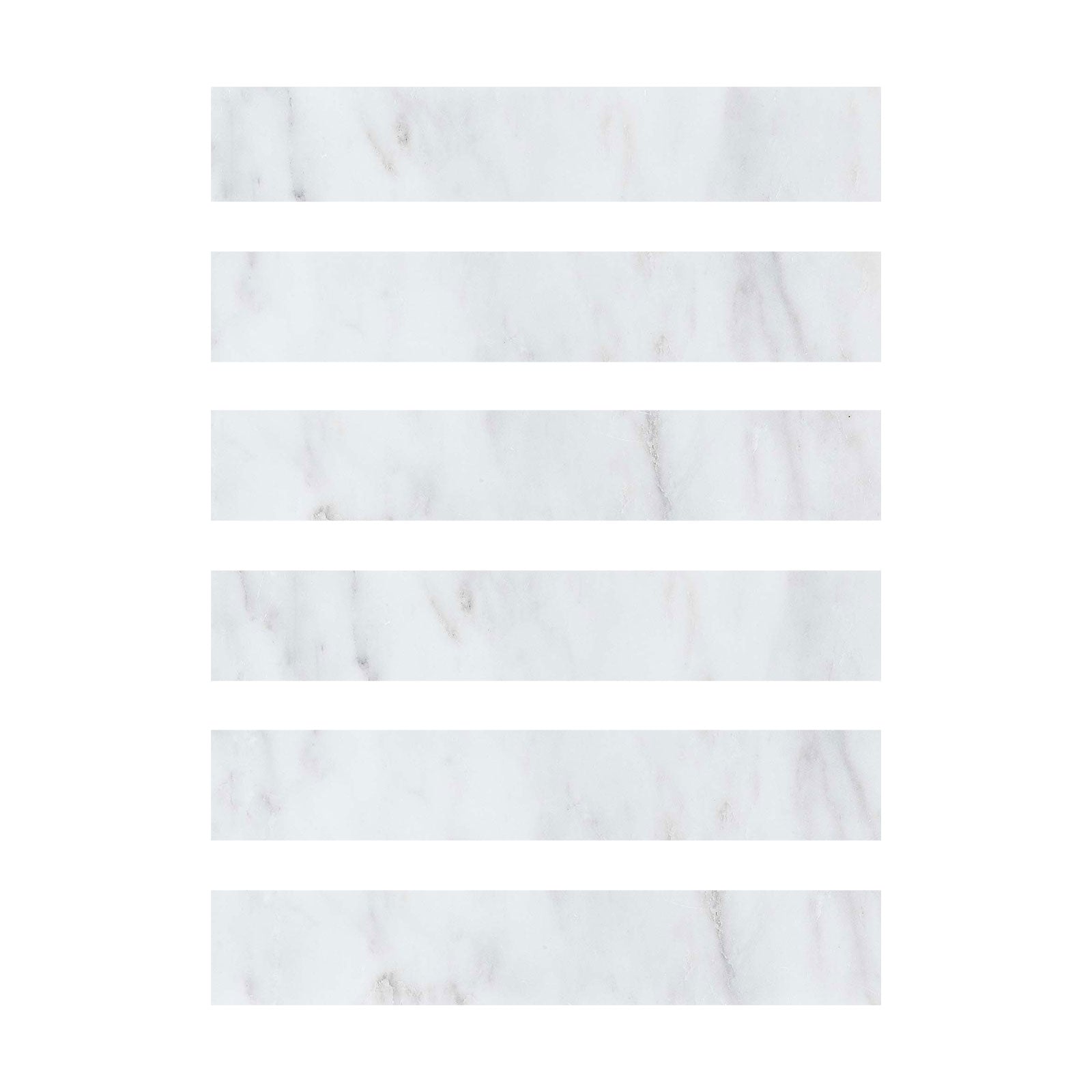 2 X 12 Oriental White / Asian Statuary Marble Honed Field Tile-Marble Tile-American Tile Depot