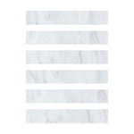 2 X 12 Oriental White / Asian Statuary Marble Polished Field Tile-Marble Tile-American Tile Depot