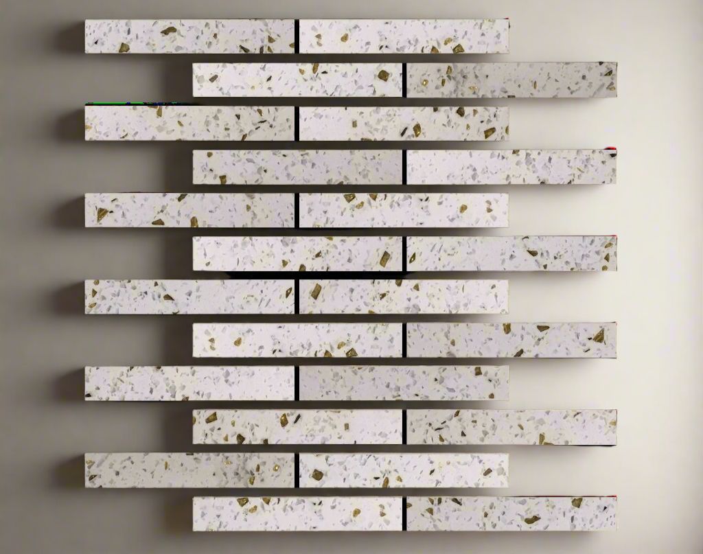 2 X 12 Terrazzo Gold Marble Polished Field Tile-Marble Tile-American Tile Depot