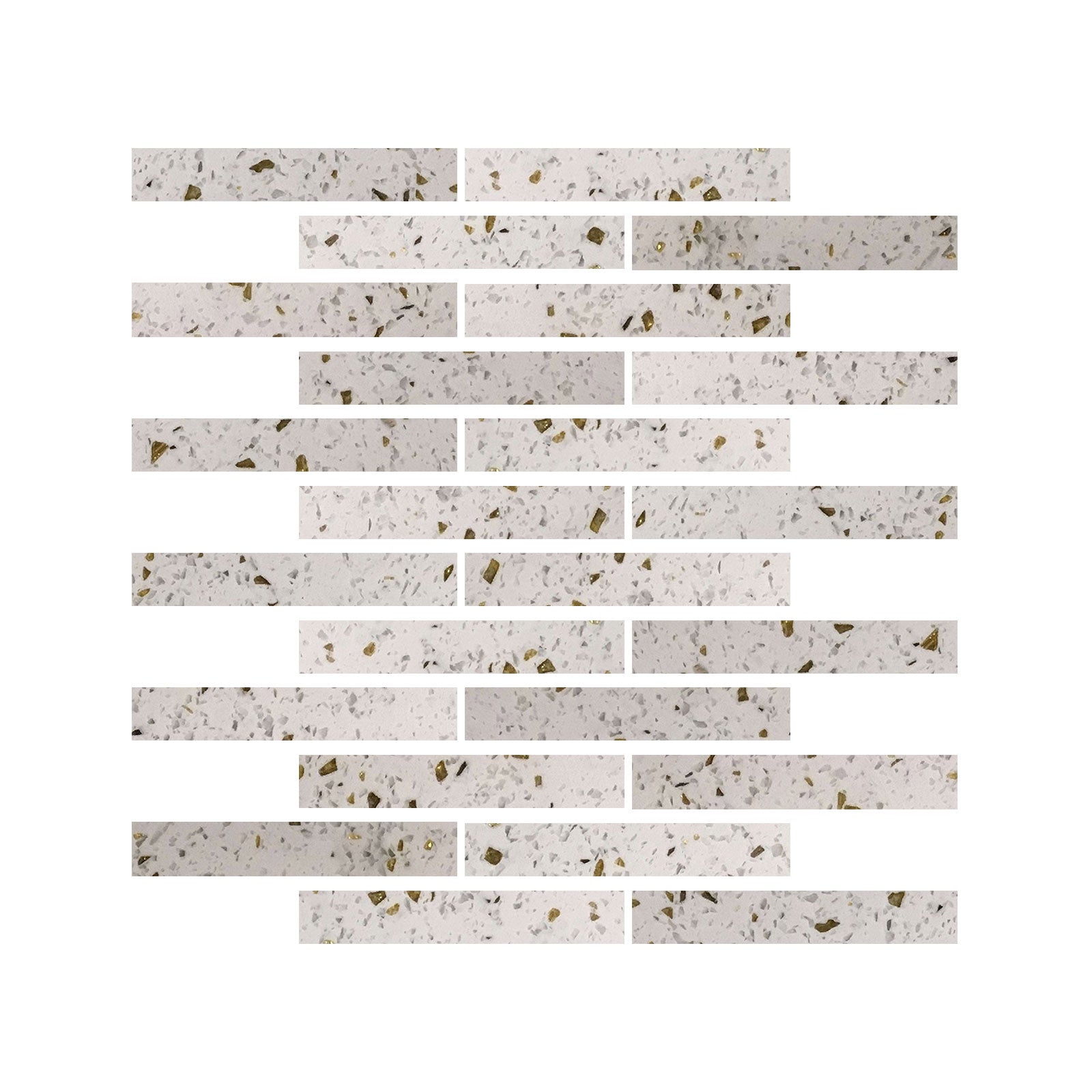 2 X 12 Terrazzo Gold Marble Polished Field Tile-Marble Tile-American Tile Depot