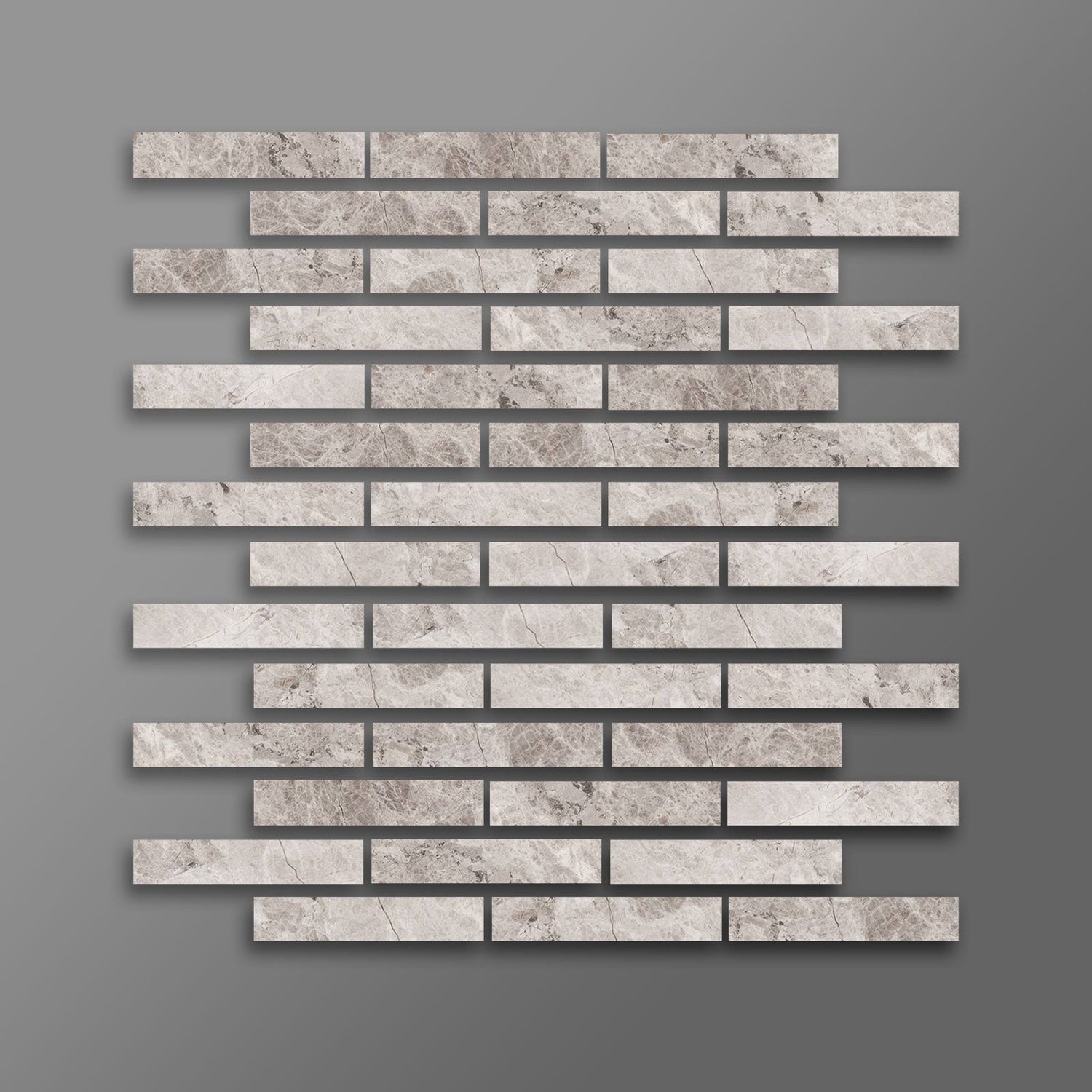 2 X 12 Tundra Gray (Atlantic Gray) Marble Honed Tile-Marble Mosaic-American Tile Depot