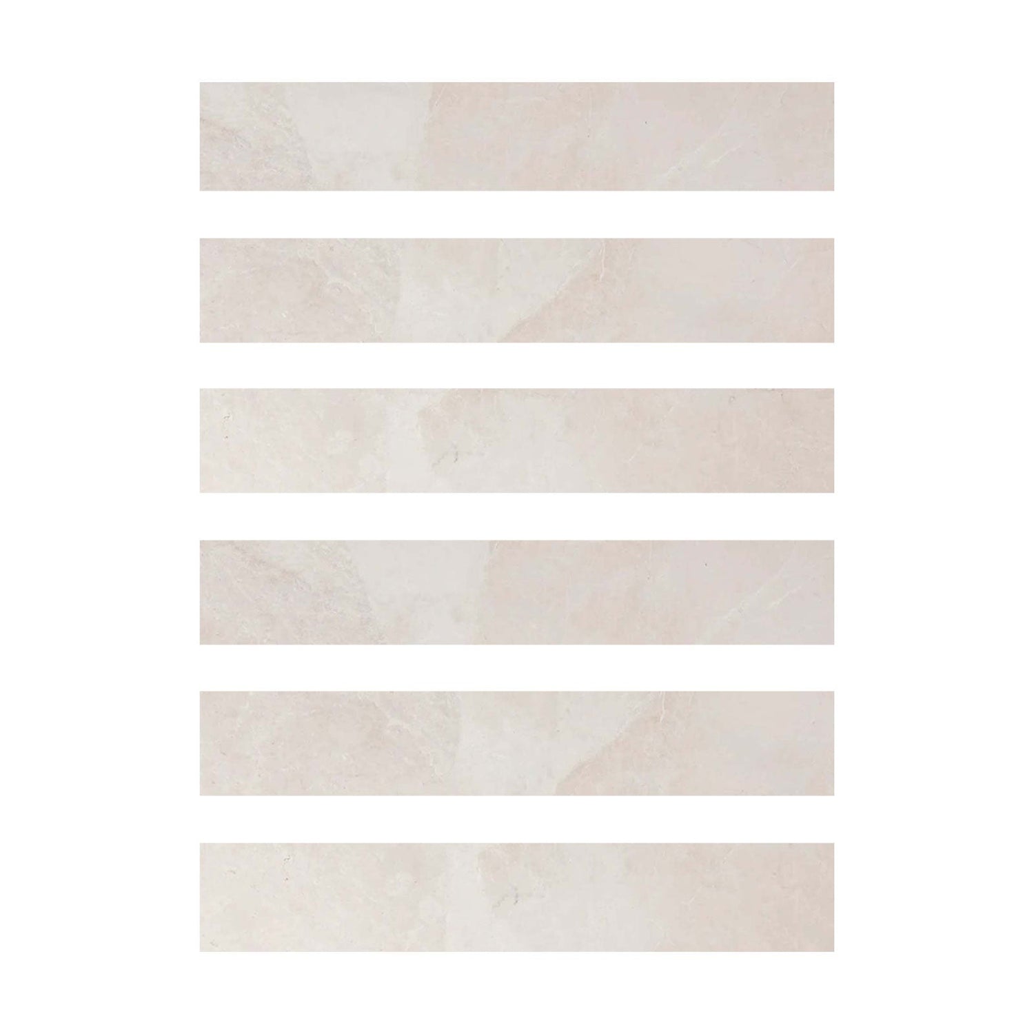 2 X 12 White Pearl / Botticino Marble Polished Tile-Marble Tile-American Tile Depot