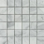 2 X 2 Bianco Venatino (Bianco Mare) Marble Polished Mosaic Tile-Marble Mosaic-American Tile Depot