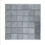 2 X 2 Black Marquina Marble Tumbled Mosaic Tile-Marble Mosaic-American Tile Depot