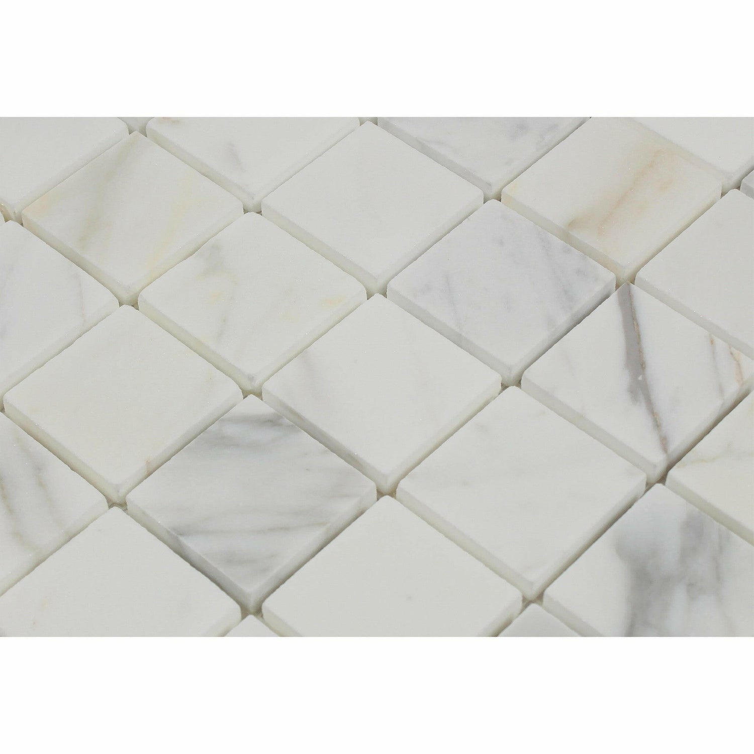 2 X 2 Calacatta Gold Marble Polished Mosaic Tile-Marble Mosaic-American Tile Depot