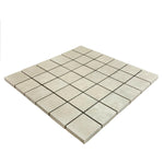 2 X 2 Clay Ivory Square Matte Porcelain Mosaic Tile-Porcelain Tile Large Formate-American Tile Depot