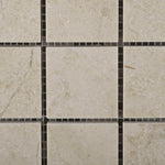 2 X 2 Crema Marfil Marble Polished Mosaic Tile-Marble Mosaic-American Tile Depot