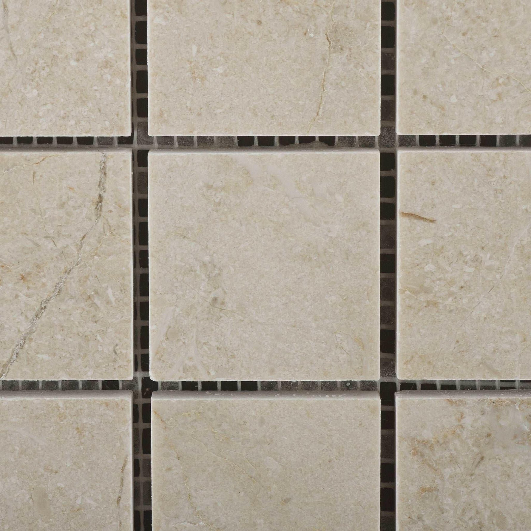 2 X 2 Crema Marfil Marble Polished Mosaic Tile-Marble Mosaic-American Tile Depot