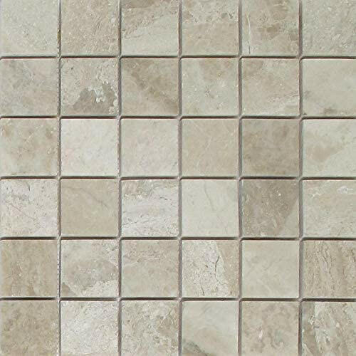 2 X 2 Diano Royal ( Queen Beige ) Marble Polished Mosaic Tile-Marble Mosaic-American Tile Depot