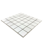 2 X 2 Full White Square Matte Porcelain Mosaic Tile-Marble Mosaic-American Tile Depot