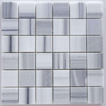 2 X 2 Mink Marmara Equator Marble Polished Mosaic Tile-Marble Mosaic-American Tile Depot