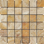 2 X 2 Valencia Travertine Tumbled Mosaic Tile-Travertine Mosaic-American Tile Depot