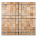 2 X 2 Walnut Travertine Tumbled Mosaic Tile-Travertine Mosaic-American Tile Depot