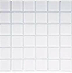 2 X 2 White Glass Mosaic Tile-Glass Mosaic-American Tile Depot