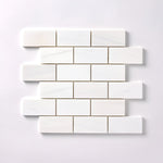 2 X 4 Bianco Dolomite Honed Brick Marble Mosaic Tile-Marble Mosaic-American Tile Depot