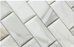 2 X 4 Calacatta Oliva Marble Polished & Beveled Brick Mosaic Tile-Marble Mosaic-American Tile Depot